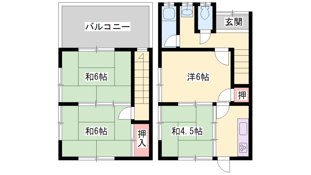 本町メゾネット1 間取り図