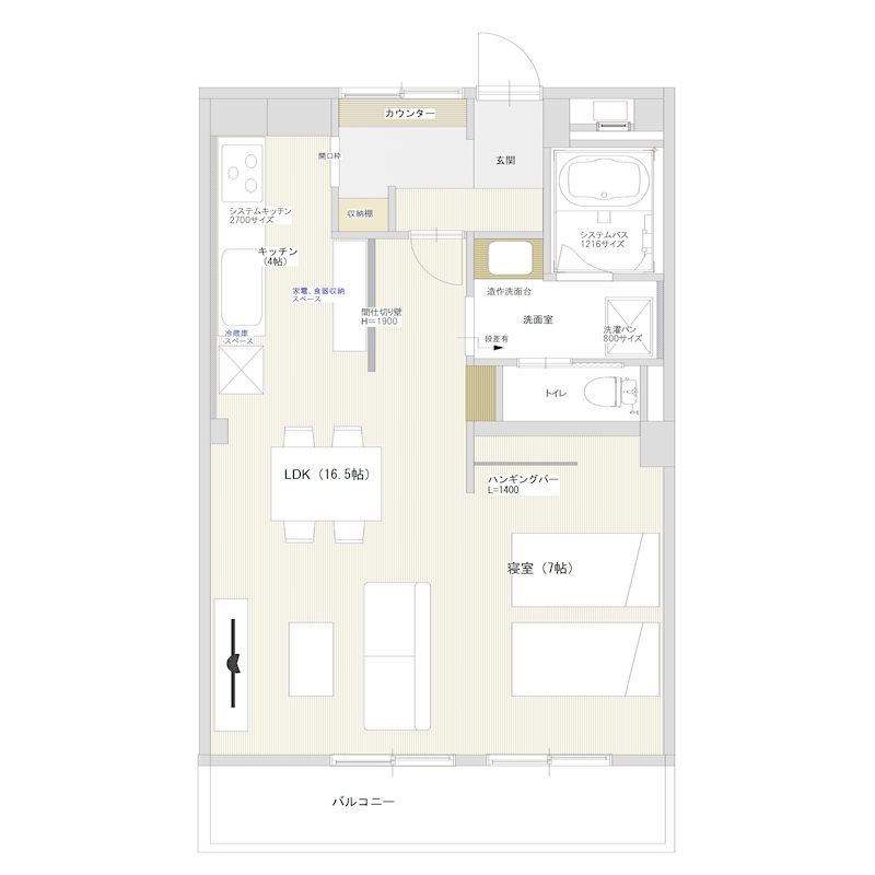 エクセレント宝殿3号棟 間取り図