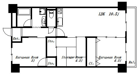 昭和ハイム南芳 間取り図