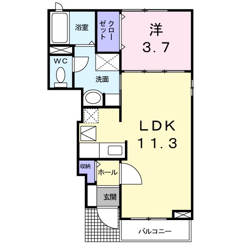 ミッテ・ソレイユⅡ 間取り図