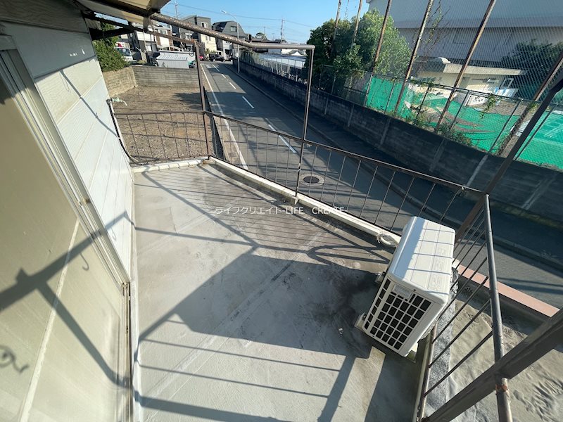 高砂町木曽町借家 ベランダ