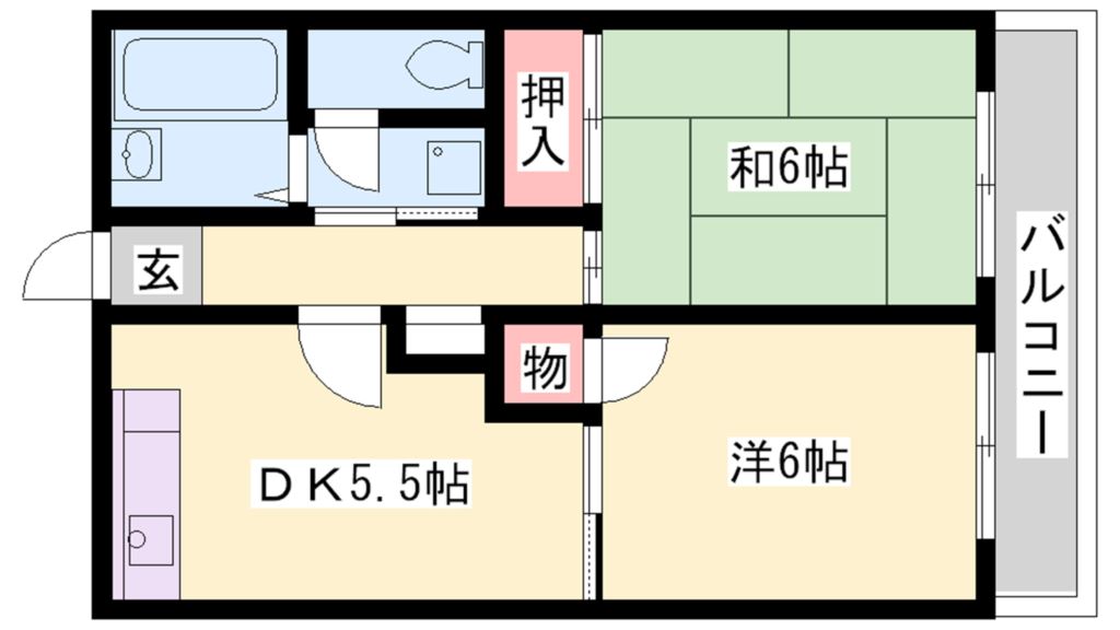 ハイツファミーユ 間取り図
