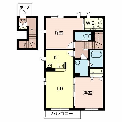 シャーメゾン・クレールＢ棟 間取り図