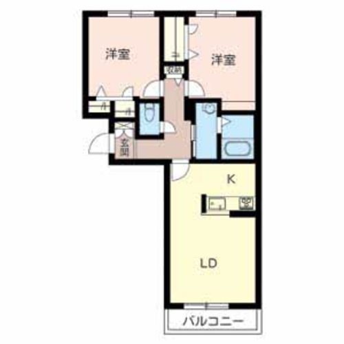 シャーメゾン粟津 間取り図