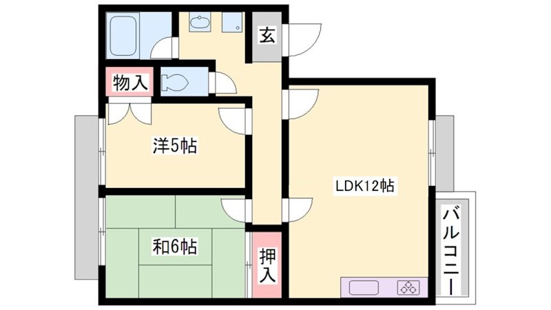 シャルム弐番館 間取り図