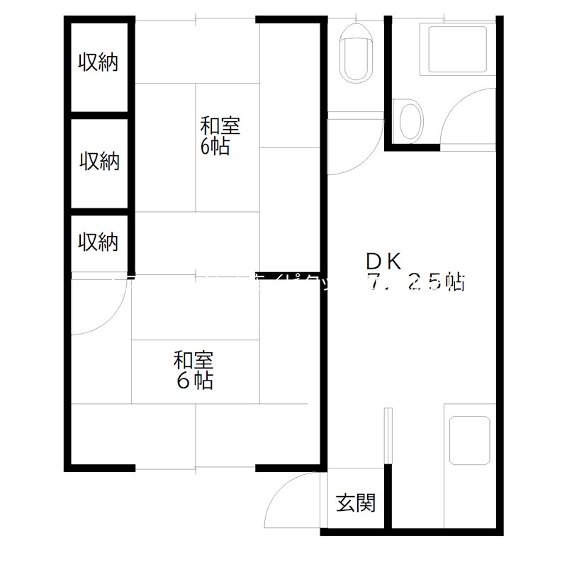 あかね荘 間取り図