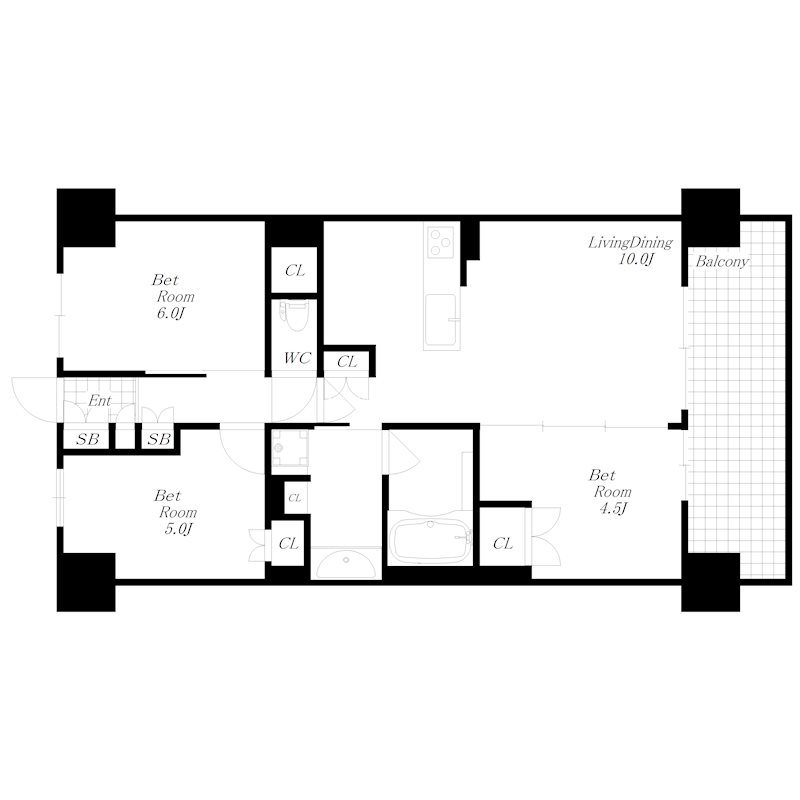 ブランシエラ東加古川 間取り図