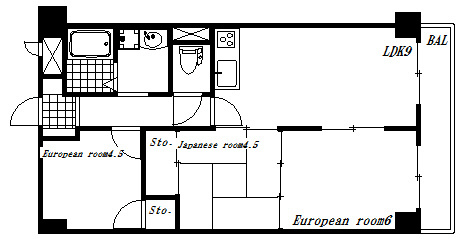 ベネフィス北在家 間取り図