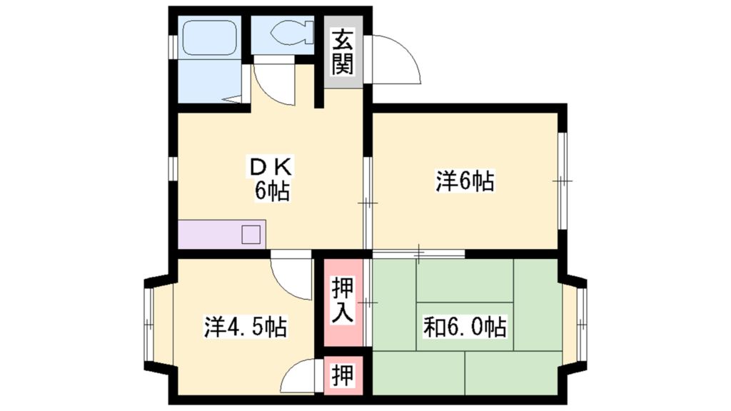 シドニーハイツＡ棟 間取り図