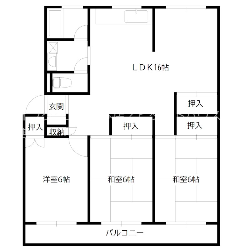 ローレルハイツ加古川 間取り図