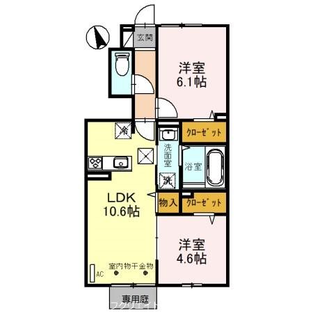 メゾン　ベルハープ 間取り図