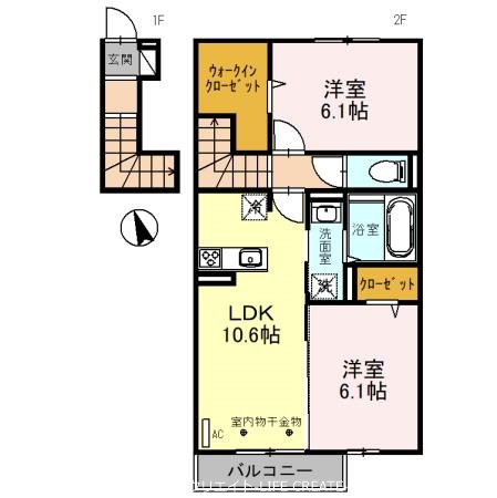 メゾン　ベルハープ 間取り図