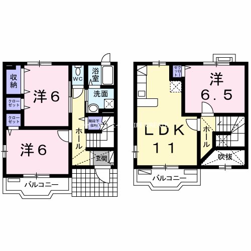 パステル・ハイツ 間取り図