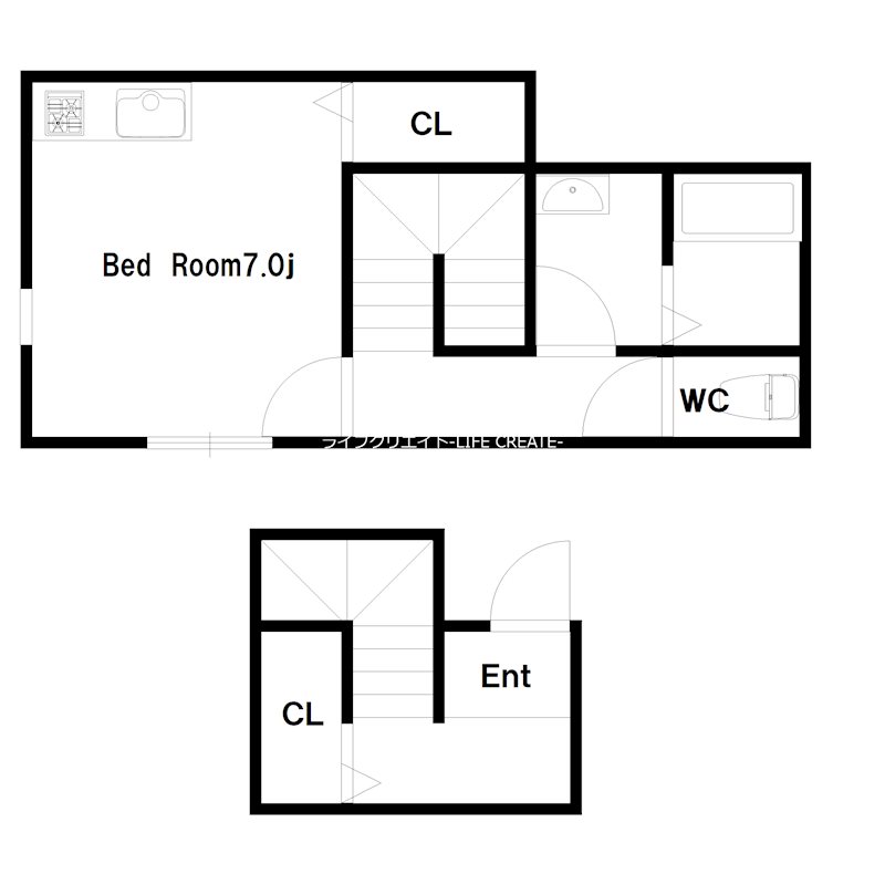 ピース西井ノ口 間取り図