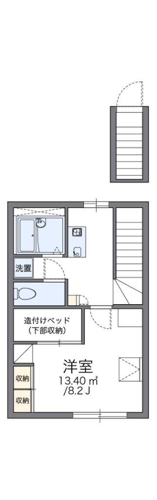 レオパレススカイ土山 間取り図