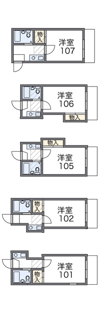 レオパレス加古川第７ 間取り図