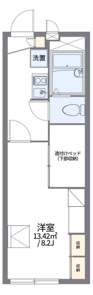 レオパレスゾネグランツ 間取り図