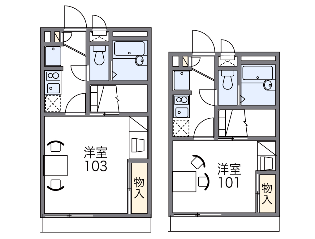 レオパレス明日香 間取り図