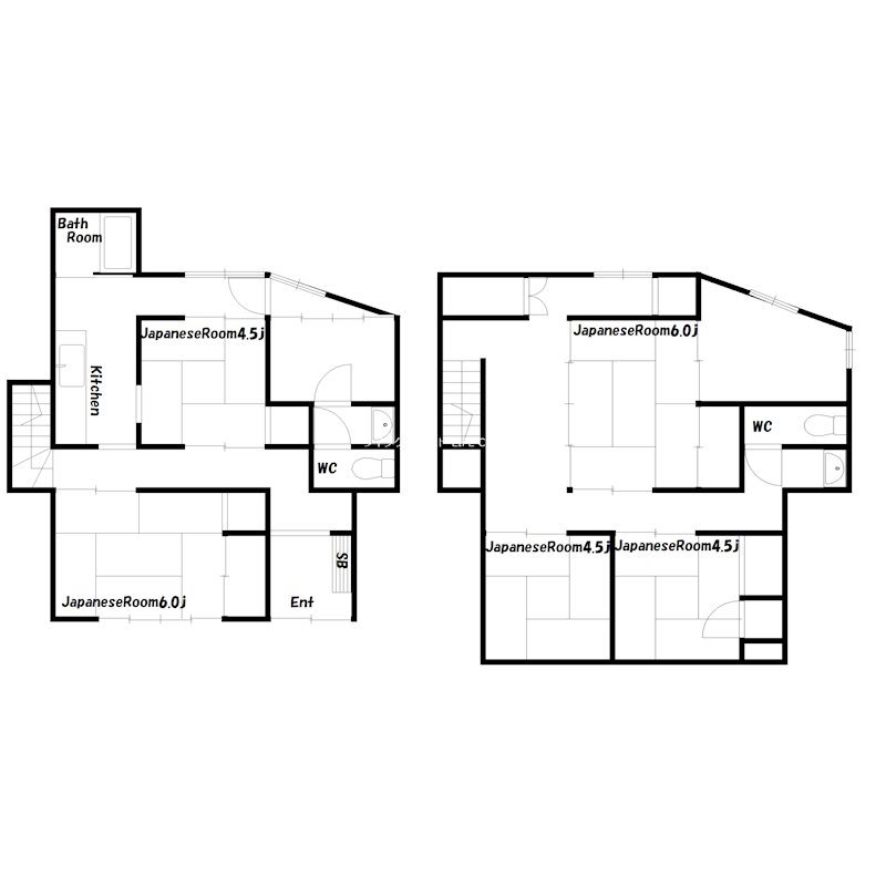 木曽町貸家 間取り図