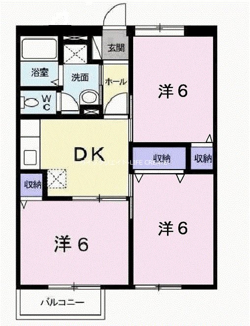 エンジェルコーポラスＢ 間取り図