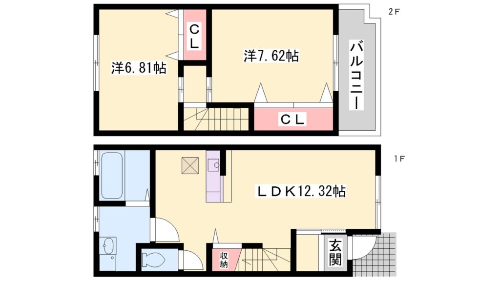 メゾン山本Ⅱ 間取り図