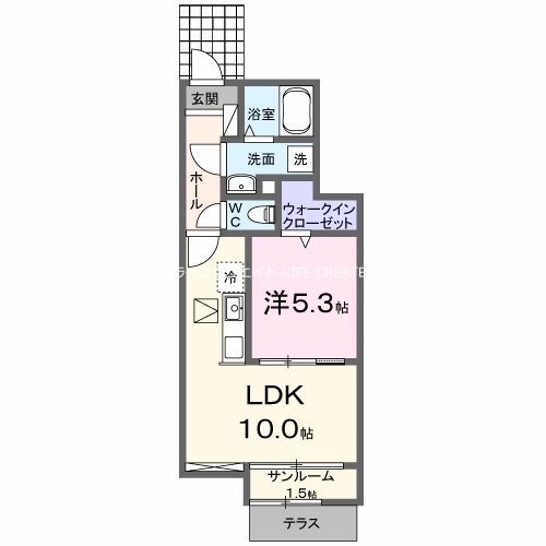 サンセールⅡB 間取り図