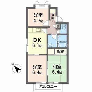 松本駅前ハイツ 間取り図