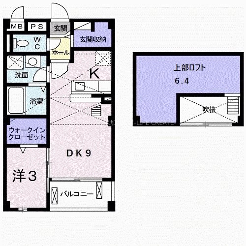 グランツ・ブルI 間取り図
