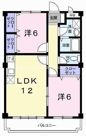 グランデージⅡ番館 間取り図