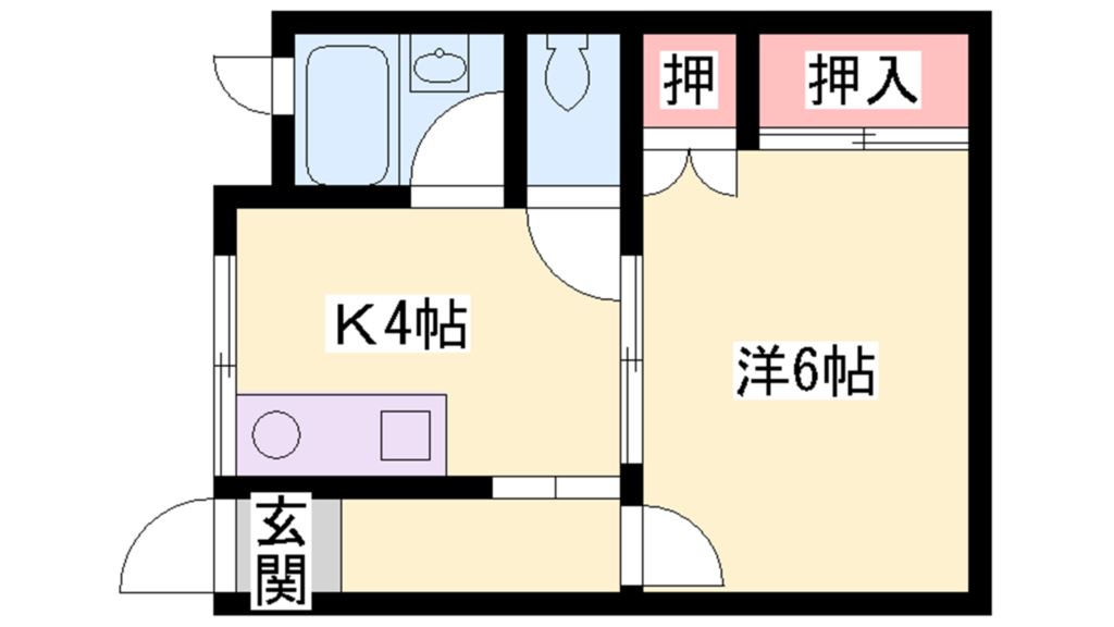 リバティ浜の宮 間取り図