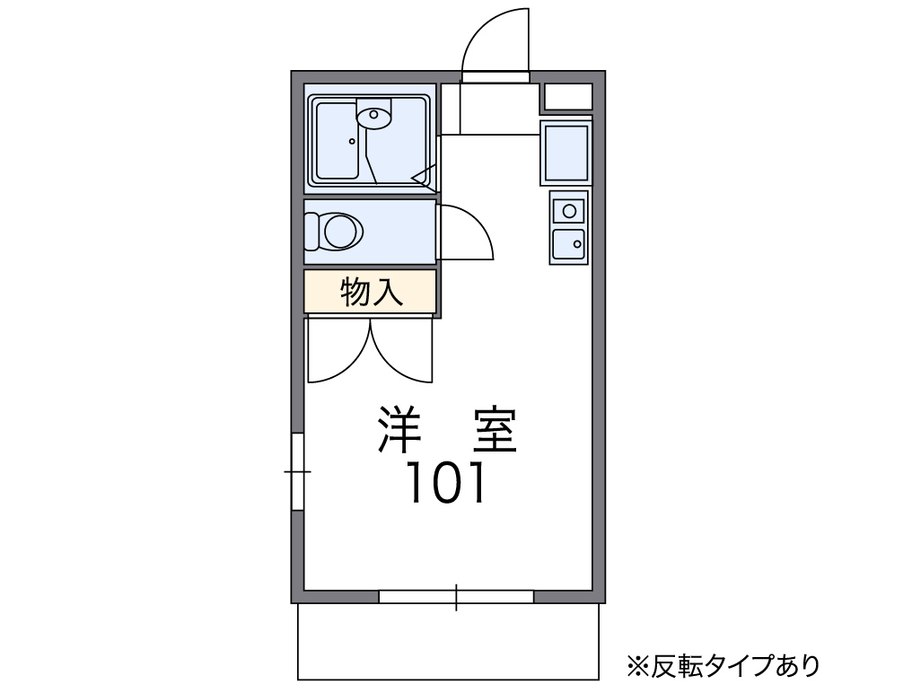 レオパレス長砂 間取り図