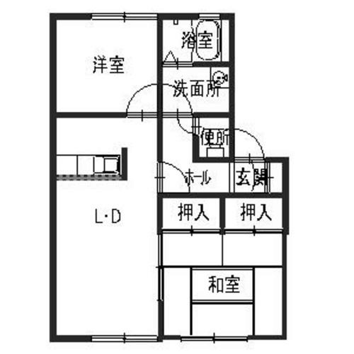 ディアス中筋Ａ 間取り図