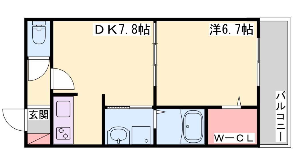 オーキッドフラッツ加古川 間取り図