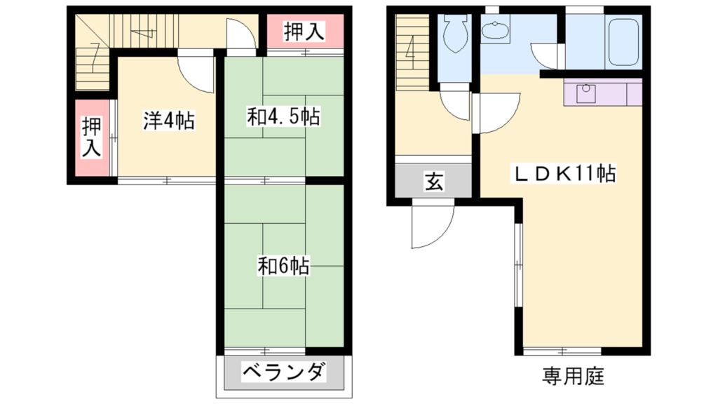 アシーネ加古川A棟 間取り図