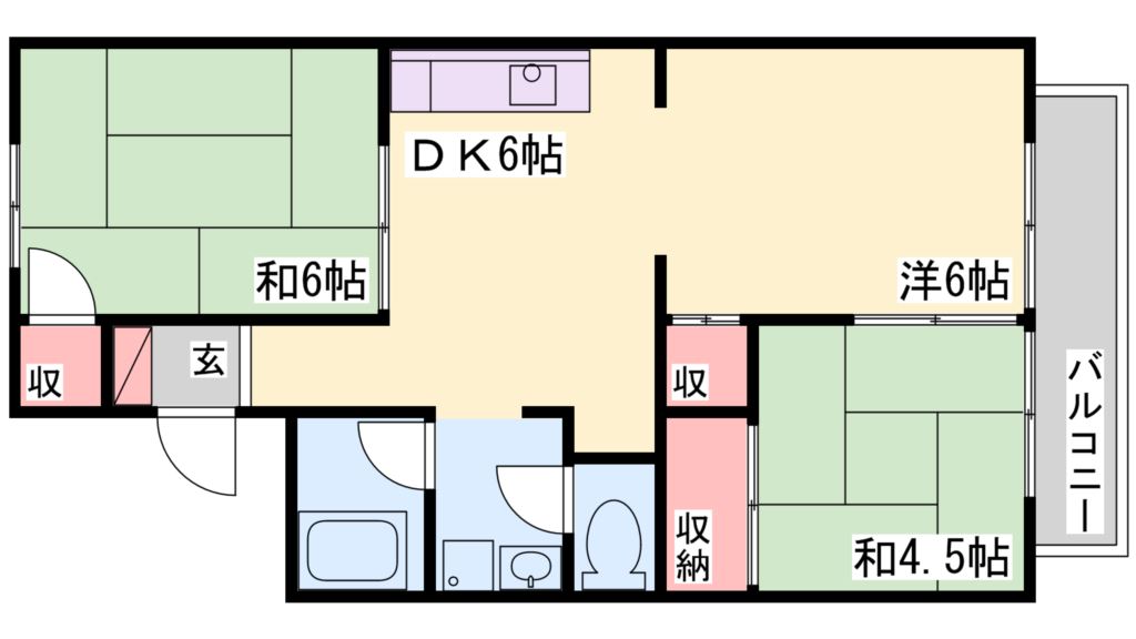 バンブーハイツ 間取り図