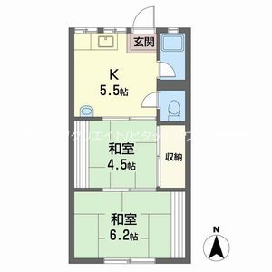 鳳アパート 間取り図