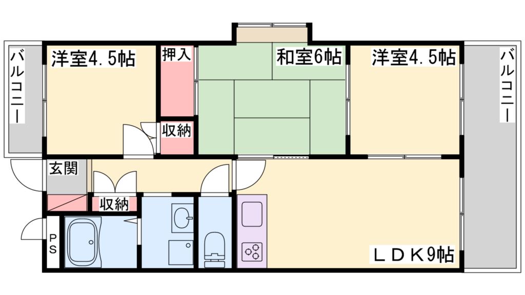 ゼニスコート 間取り図