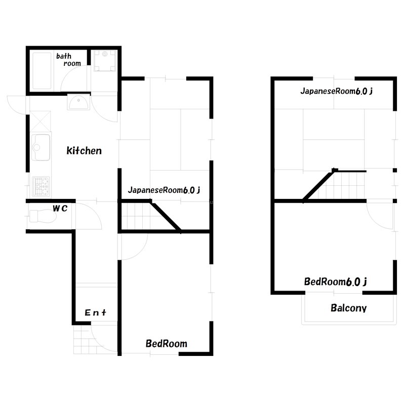 美乃利戸建 間取り図