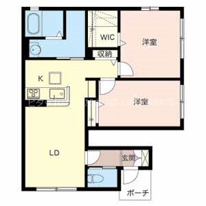シャーメゾンいろはⅡ 間取り図