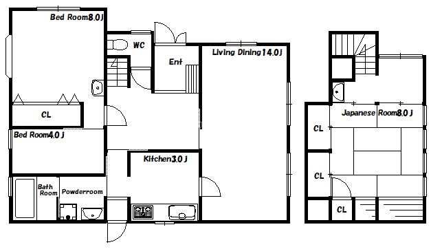 安田・大田邸 間取り図