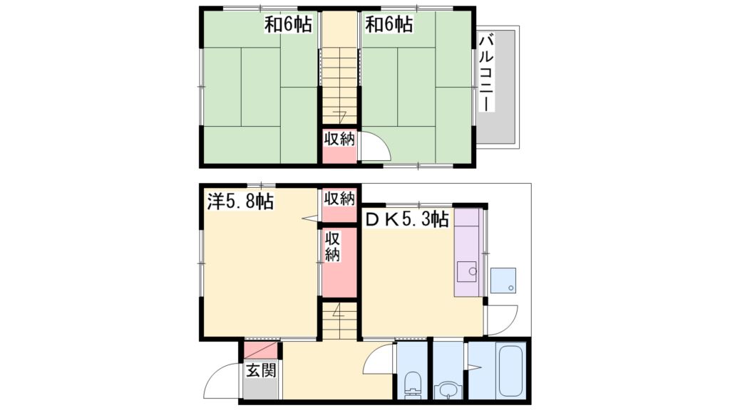 別府町西脇戸建 間取り図