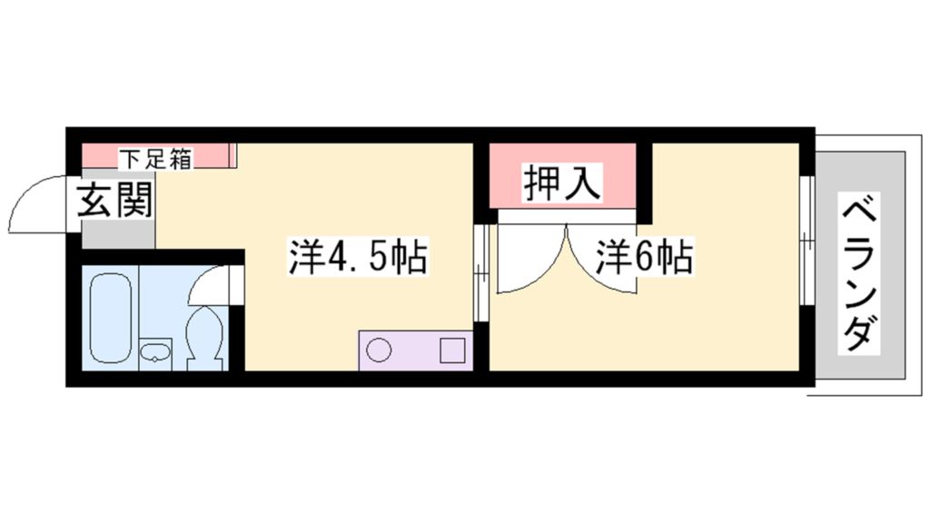 リバティ別府 間取り図