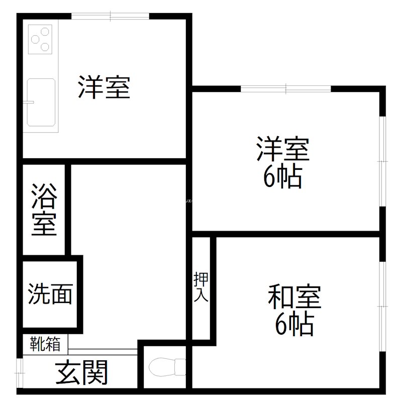 ハイツ山田 間取り図