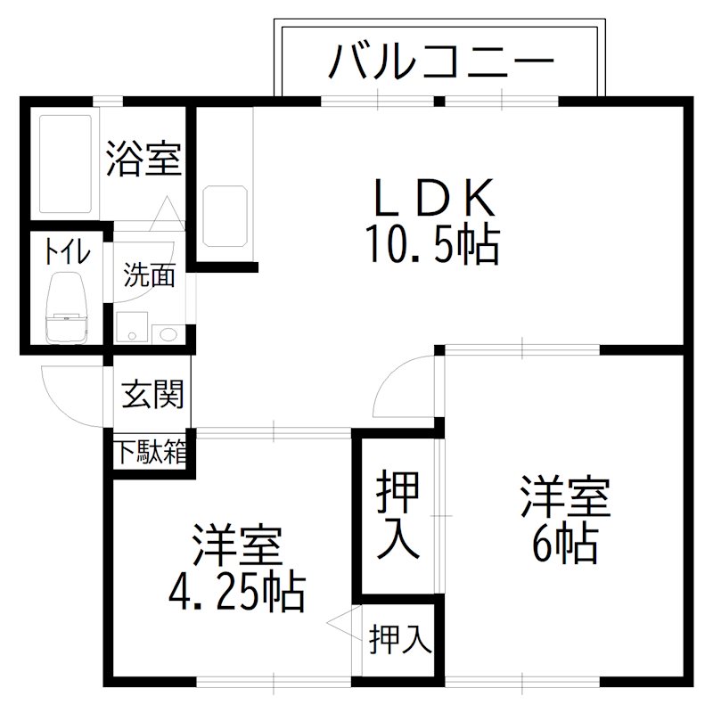 ハイツエンジェルＡ 間取り図