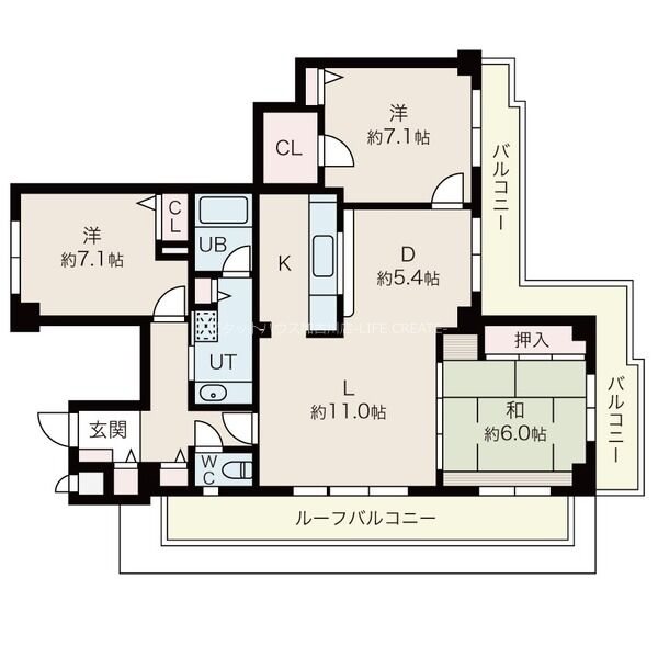 ダイアパレス東加古川 間取り図