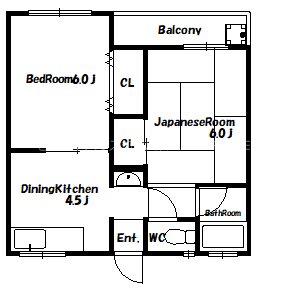 マンション若葉 間取り図