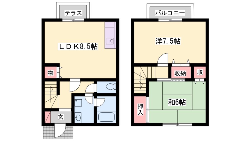 フロイデ１番館 間取り図