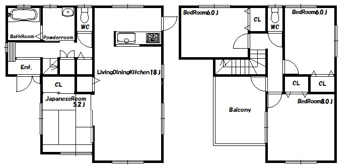上冨木（O邸） 間取り図