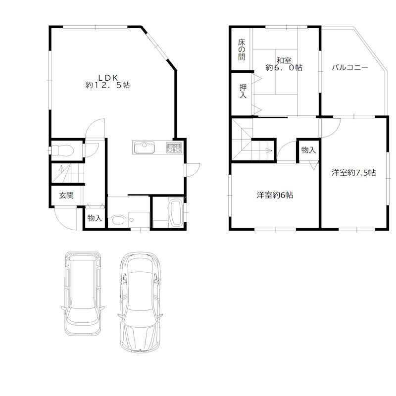 加古川町稲屋中古戸建 間取り図