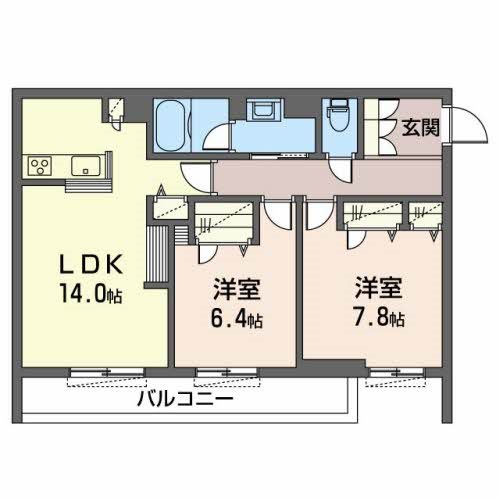 シャーメゾン　HARU 間取り図
